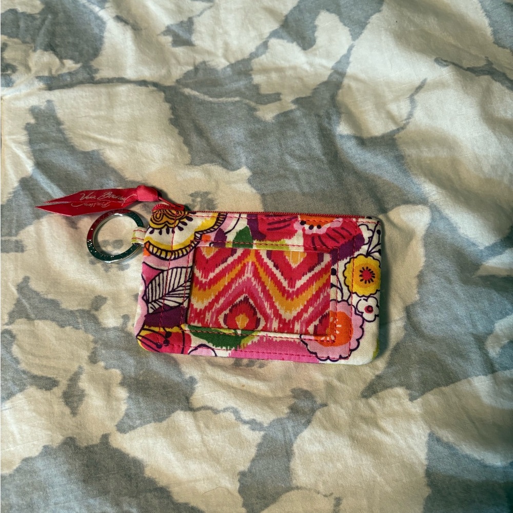 Vera Bradley Colorful Floral Keychain Wallet NWOT